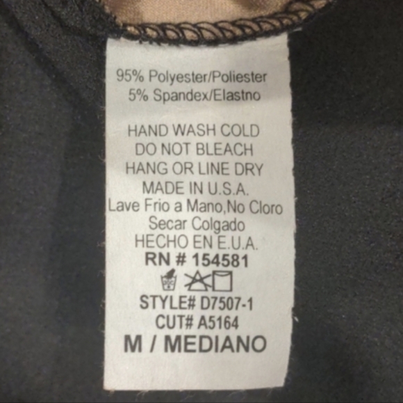 Windsor Tan and Black Color Block Long Sleeve V Neck Mini Dress size Medium - Picture 5 of 7